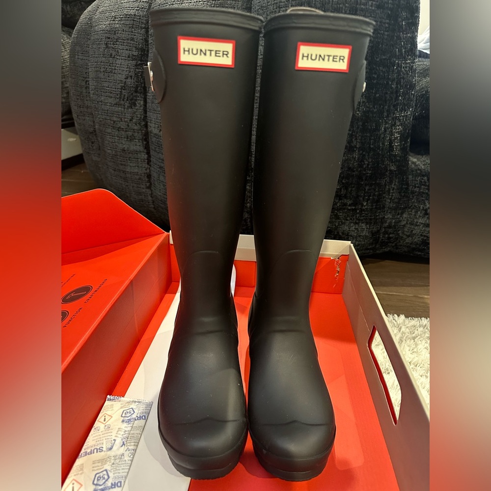 Hunter Women's Original Tall Black Boots